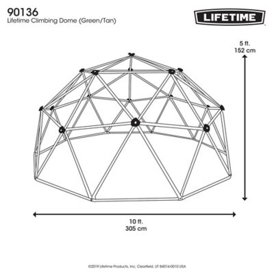 Image showing 9 th Lifetime Dome Climber, 60 in., Earthtone
