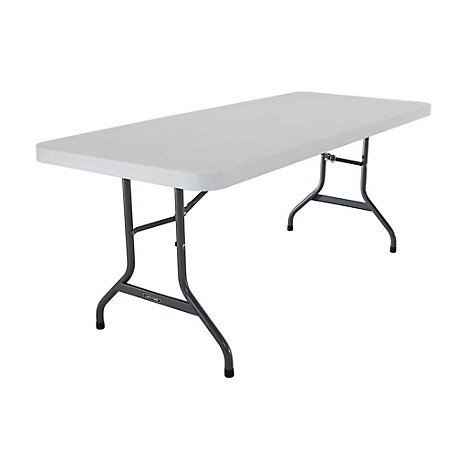 Lifetime 6 ft. Commercial Folding Table, White Granite