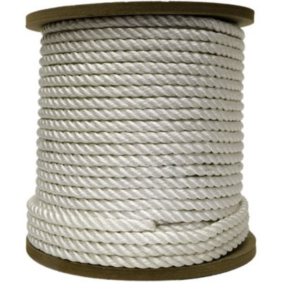 Mibro 1/2 in. x 300 ft. KingCord White Twisted Nylon Rope, Sold by the Foot