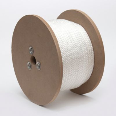 Mibro 3/8 in. x 300 ft. KingCord White Smooth Braid Nylon Rope, Sold by the Foot