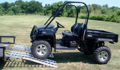 Image showing  3,600 lb. Capacity UTV/Zero Turn Loading Panel, 21 in. x 64 in., 3 in. Arch, 3 in. Rung