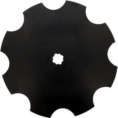 16 in. x 3 mm Notched-Edge Disc Blade, 11 Gauge, Axle Size 7/8 in. Square x 1 in. Round