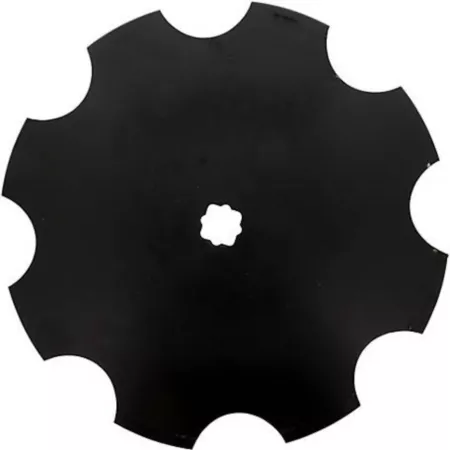 16" x 3mm Notched Edge Disc Blade 11 Gauge Axle Size 7/8" Square x 1" Round Attachment Parts & Accessories