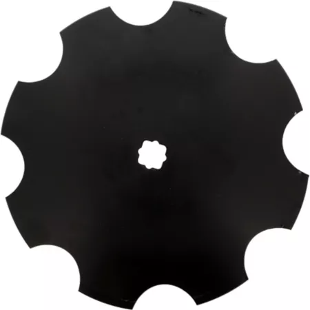 16" x 3.5mm Notched Edge Disc Blade 9 Gauge 1" Square x 1-1/8" Square Axle Size Attachment Parts & Accessories