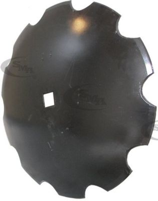 Image showing 20 in. x 4 mm Notched-Edge Disc Blade, 7 Gauge, Axle Size 1 in. Square x 1-1/8 in. Square