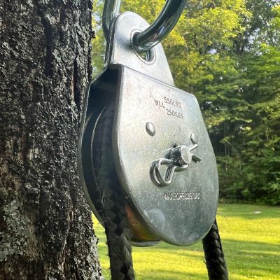 Image showing  Hardware Essentials 2-1/2 in. Single Fixed Pulley, Zinc Plated