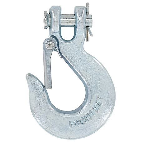 Hillman Hardware Essentials 1/4 in. Clevis Slip Hook with Latch, Forged Steel, Grade 43