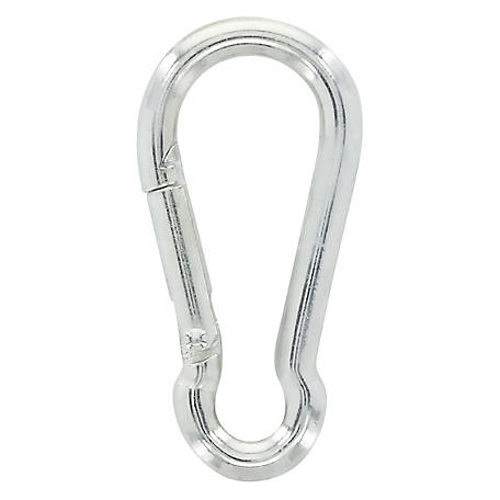 Carabiner Snap Clips 100 pcs 1/4" Zinc D-ring Snap Hook Lock Clip Batting Cage 