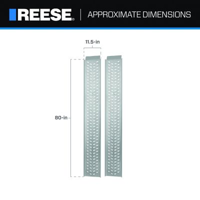 Image showing  2,000 lb. Capacity Straight Xtruded Loading Ramps, 11.5 in. x 80 in., 2-Pack