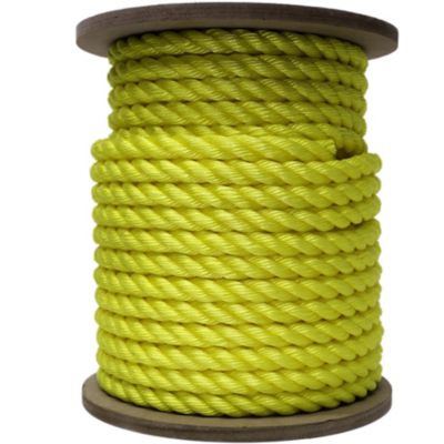 Mibro 3/4 in. x 150 ft. KingCord Yellow Twisted Polypropylene Rope, Sold by the Foot