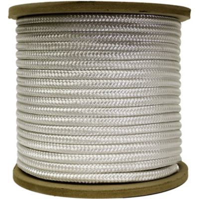 Mibro 1/2 in. x 275 ft. KingCord White Double Braid Polyester Rope, Sold by  the Foot at Tractor Supply Co.