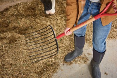 Image showing  15.33 in. Steel Ensilage Mulch/Manure Fork with Armor D-Grip, 10 Tine