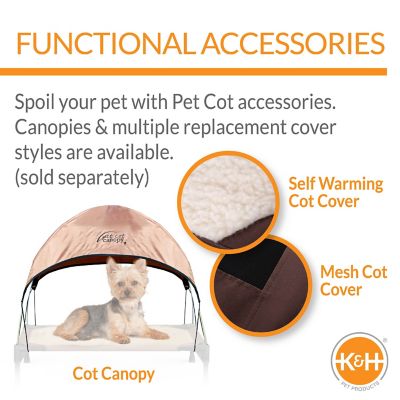 Image showing 5 th K&H Pet Products Original Elevated Cot Bolster Pet Bed