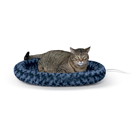 K&H Pet Products Thermo-Kitty Fashion Splash Large Cat Bed, Blue