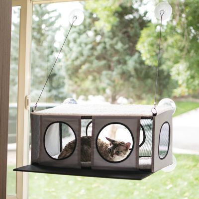 K&H Pet Products EZ Mount Penthouse Cat Window Bed very strong suction cups, my cat loves it! Highly recommend for cats!