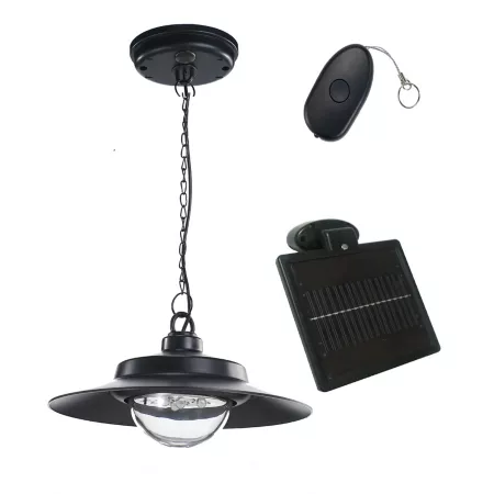 Nature Power 10" Solar Powered LED Hanging Shed Light with Remote Control Shop Lights