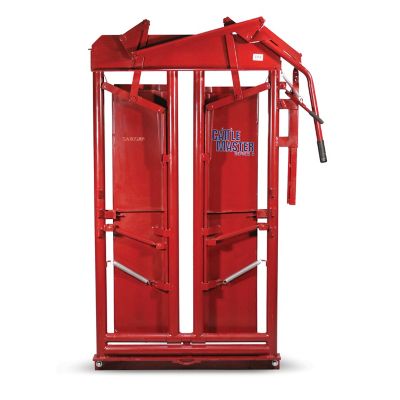 Tarter CattleMaster Series 6 Manual Headgate for Cattle up to 1,400 lb., 10 in. x 51 in. x 79 in., Red