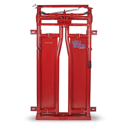 Tarter CattleMaster Series 3 Automatic Headgate for Cattle Up to 1,200 lb., 19-1/2 in. x 41 in. x 72 in., Red, 223 lb.