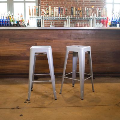 Image showing  Loft Metal Bar Stools, 30 in., 2-Pack