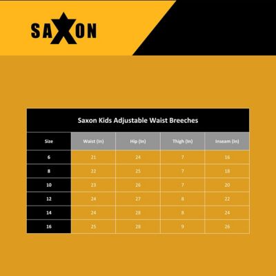 Image showing 2 th Saxon Kids' Stretch Fit Adjustable Waist Breeches