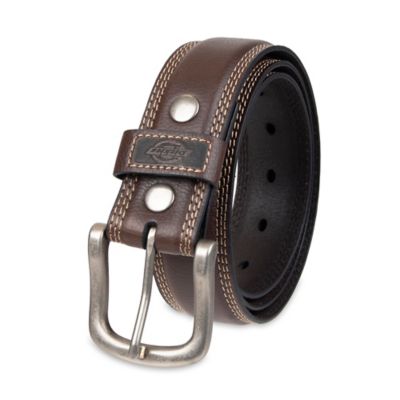 Image showing 2 th Dickies Men's Synthetic Leather Drop Edge Belt with Snap Closure, 38mm