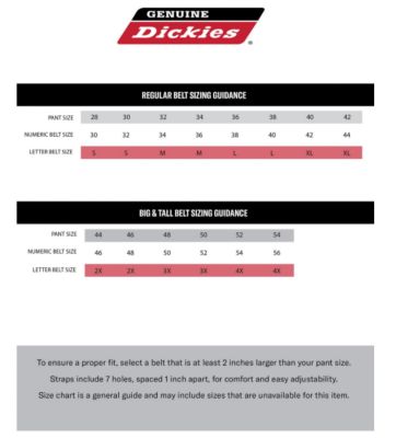 Image showing 4 th Dickies Men's Synthetic Leather Drop Edge Belt with Snap Closure, 38mm