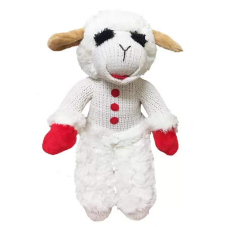 Multipet Standing Lamb Chop Dog Toy 13 in. Dog Plush Toys