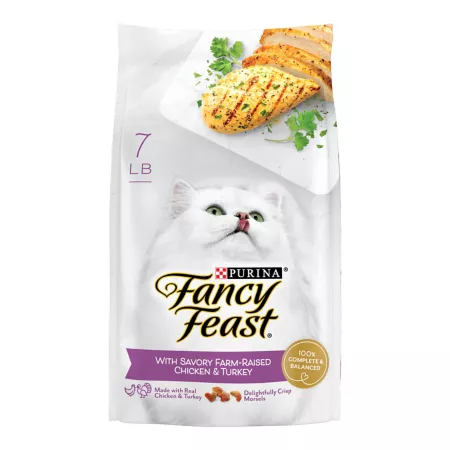 Fancy Feast Gourmet All Life Stages Chicken and Turkey Recipe Dry Cat Food Dry Cat Food