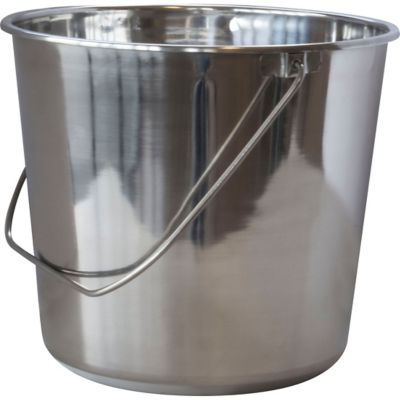 Image showing  Large Stainless Steel Bucket Set, 4.22 gal., 3 pc.