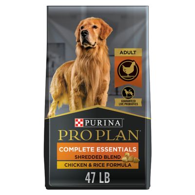 Purina Pro Plan High Protein Dog Food With Probiotics for Dogs, Shredded Blend Chicken & Rice Formula