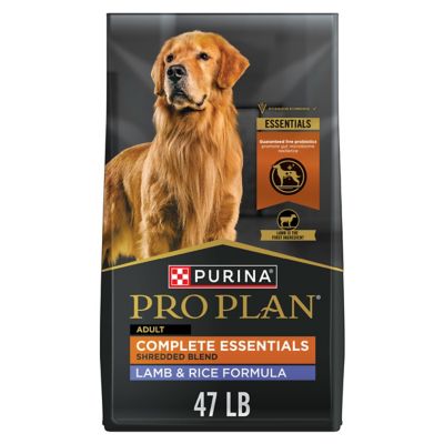 Purina Pro Plan Complete Essentials Adult High-Protein Shredded Blend Lamb and Rice Formula Dry Dog Food with Probiotics