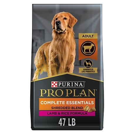 Purina Pro Plan High Protein Dog Food With Probiotics for Dogs, Shredded Blend Lamb & Rice Formula