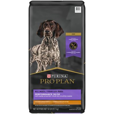 Purina Pro Plan Sport All Life Stages 30/20 Performance Formula High-Protein Chicken and Rice Recipe Dry Dog Food Great dog food