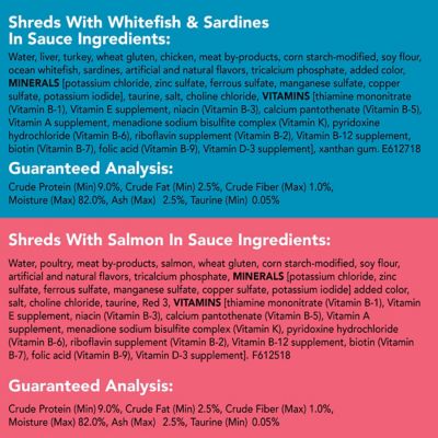 Image showing 7 th Purina Friskies Tasty Treasures and Fish-A-Licious Adult Seafood and Beef Shreds Wet Cat Food Variety Pack, 5.5 oz., 32 Cans