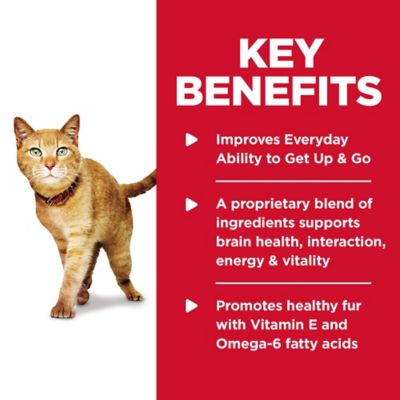 Image showing  Senior 7+ Indoor/Outdoor Vitality Chicken and Rice Recipe Dry Cat Food