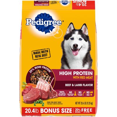 Pedigree High Protein Beef and Lamb Flavor Adult Dry Dog ...