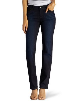 Image showing  Women's Classic Mid-Rise Ultra Lux Straight Leg Jeans