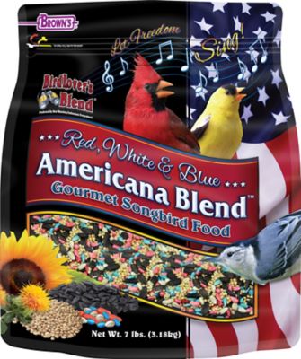 Brown's Bird Lover's Blend Red, White & Blue Americana Wild Bird Food,7 lb. Bag, 3 pk.