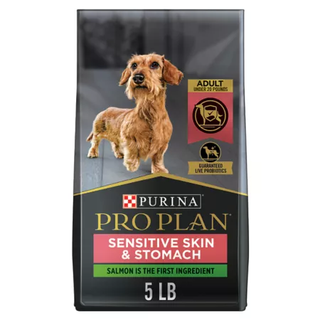 Purina Pro Plan Small Breed Adult Sensitive Skin and Stomach Salmon and Rice Formula Dry Dog Food 5 lb Bag Dry Dog Food