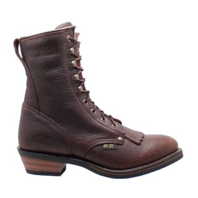 Image showing 1 th AdTec Men's Soft Toe Packer Durable Work Boots, Chestnut/Black, 9 in.