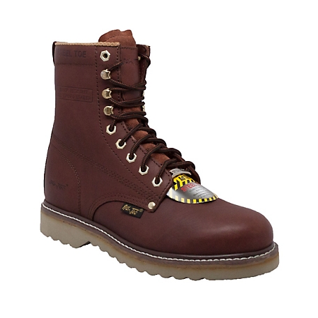 AdTec Men's Steel Toe Work Boots, 8 in., Redwood