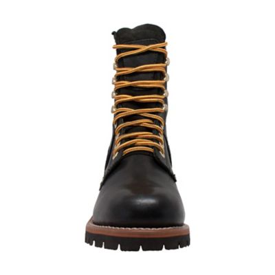 Image showing  Men's Round Toe Logger Work Boots, 9 in., Black