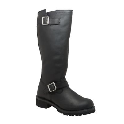 Image showing 0 th Ride Tecs Men's Engineer Round Toe Biker Boots, 16 in., Black