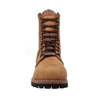 Image showing 2 th AdTec Men's Steel Toe Logger Boots, Brown, 9 in.