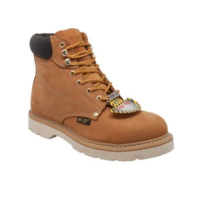 steel toe tan boots