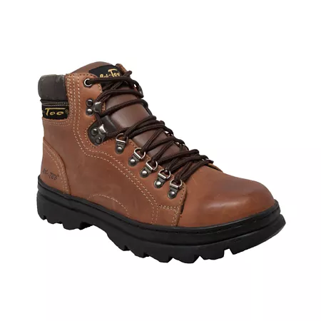 Men's AdTec Leather Hiking Boots Brown 6 in. Men's Hiking Boots