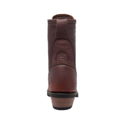 Image showing  Women's Soft Toe Packer Durable Work Boots, Black/Dark Cherry, 8 in.