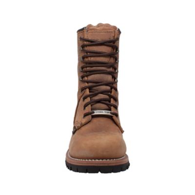 Image showing 2 th AdTec Women's Steel Toe Logger Boots, Brown, 9 in.