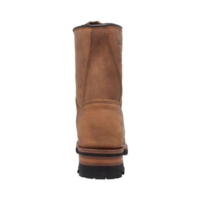 Image showing 3 th AdTec Women's Steel Toe Logger Boots, Brown, 9 in.