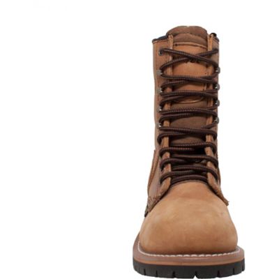 Image showing  Women's Leather Soft Toe Logger Work Boots, 9 in., Brown